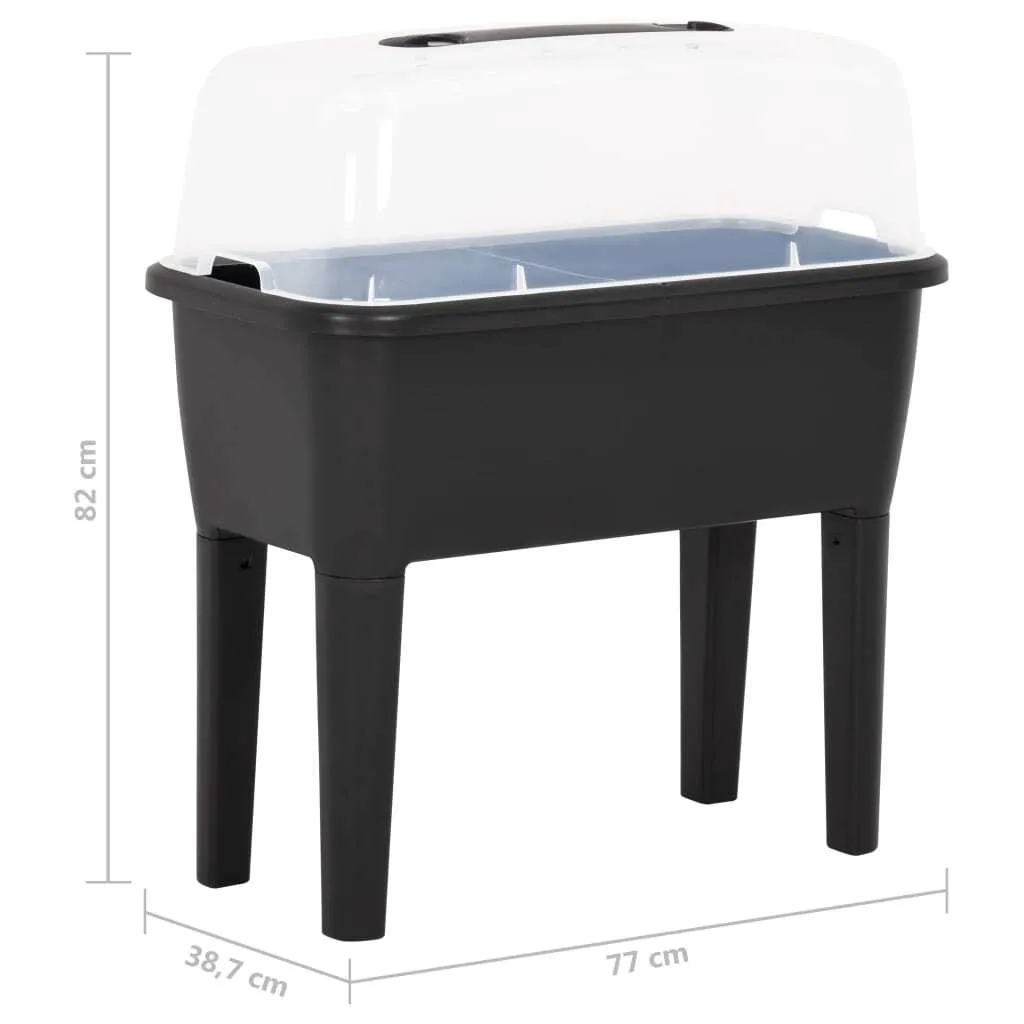 Carré potager surélevé en plastique résistant 77 cm pour Balcon - 9
