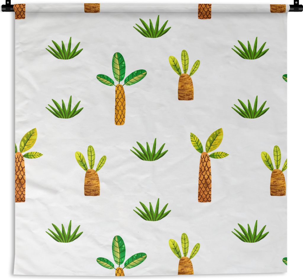 MuchoWow Wandteppich Wandbehang Dschungel - Bäume - Design 150x150 cm Tapisserie Dekoration Wandtuch - Wohnaccessoires - Modernes
