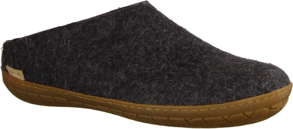 glerups Naturkautschuksohle Pantoffeln Aus 100% reiner Naturwolle, Schützt vor Geruch, Bequem und weich zu tragen