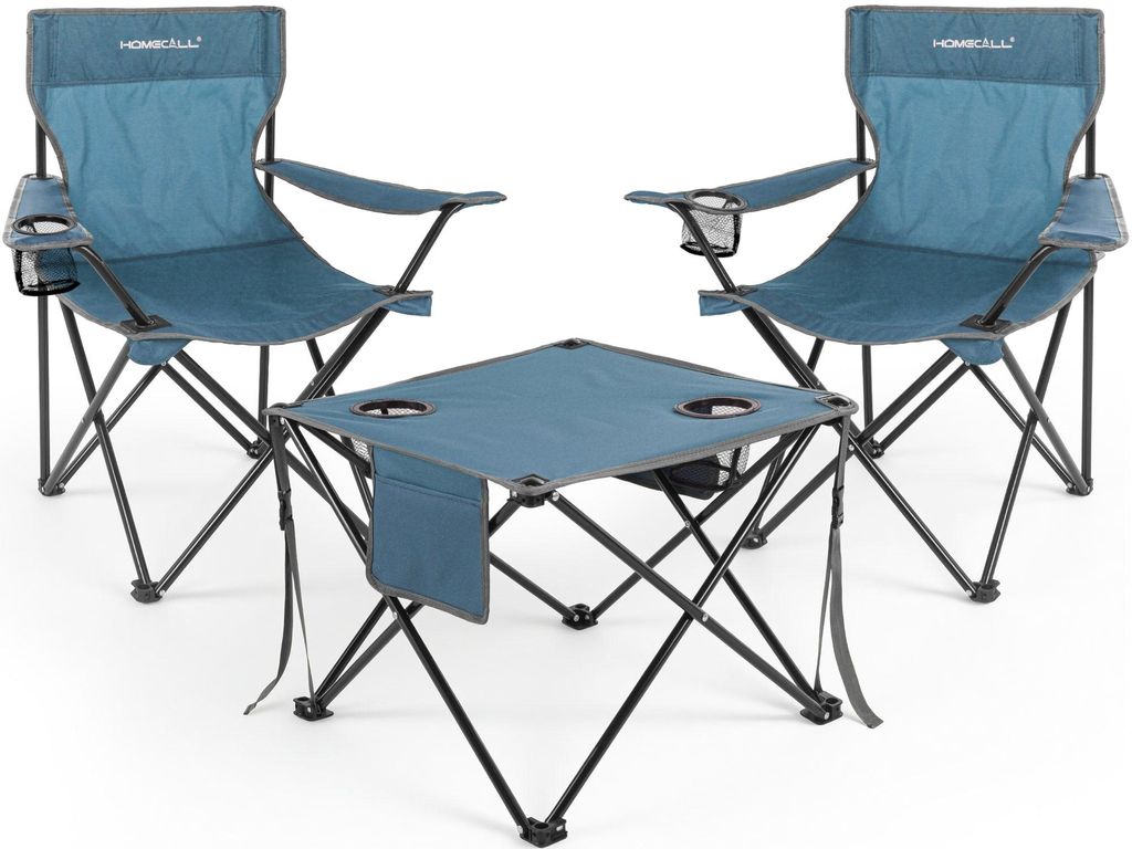 Campingmöbel-Set faltbar – 2 Campingstühle und 1 Produktbild 