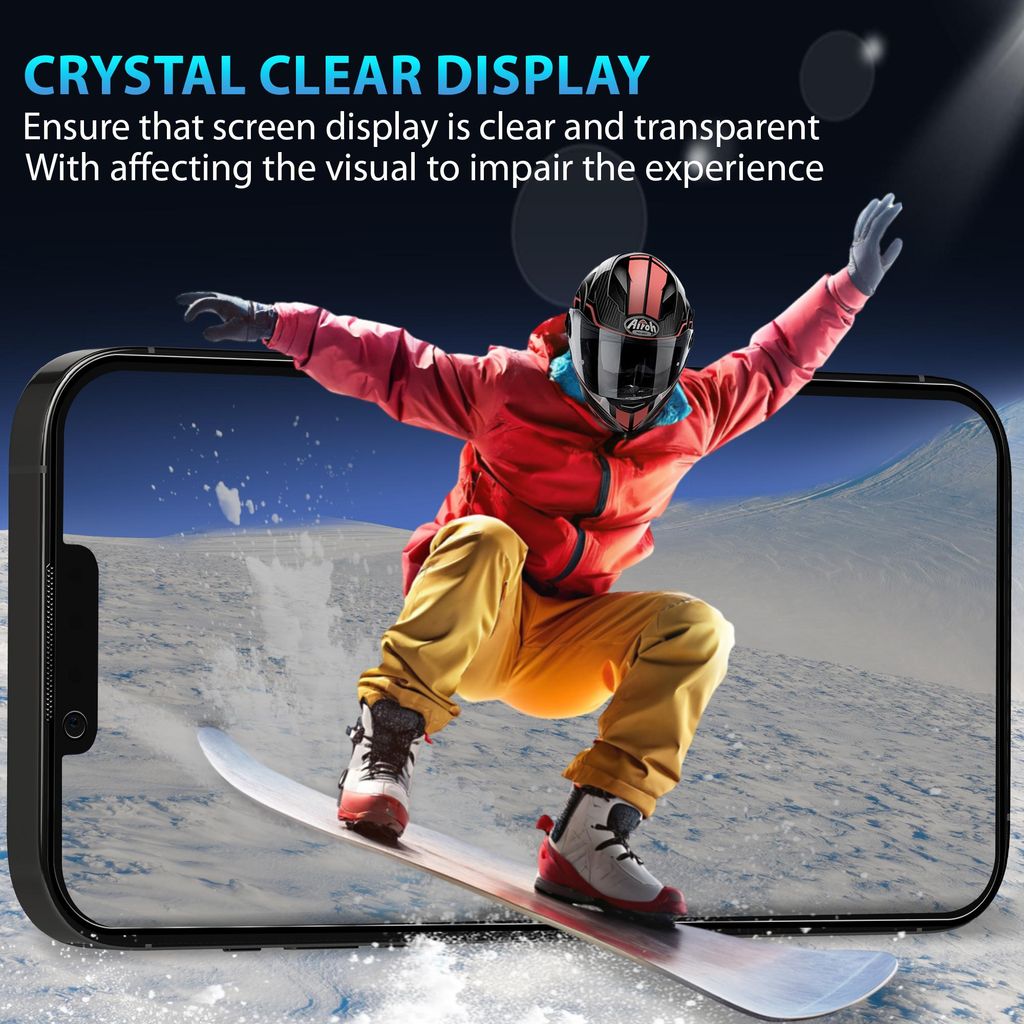 1-Pack Iphone 17e Privacy Displayschutz - Gehärtetes Glas 9H - Super Qualität 3D