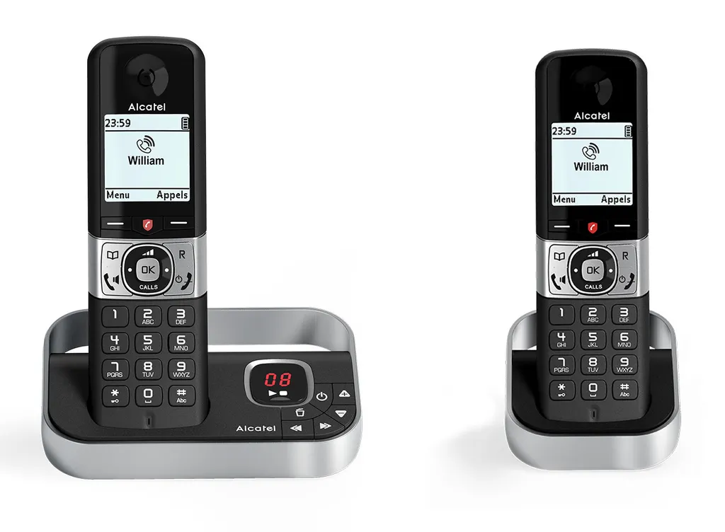 Alcatel F890 Duo Téléphone Maison avec Grand Écran et Répertoire 200 Noms