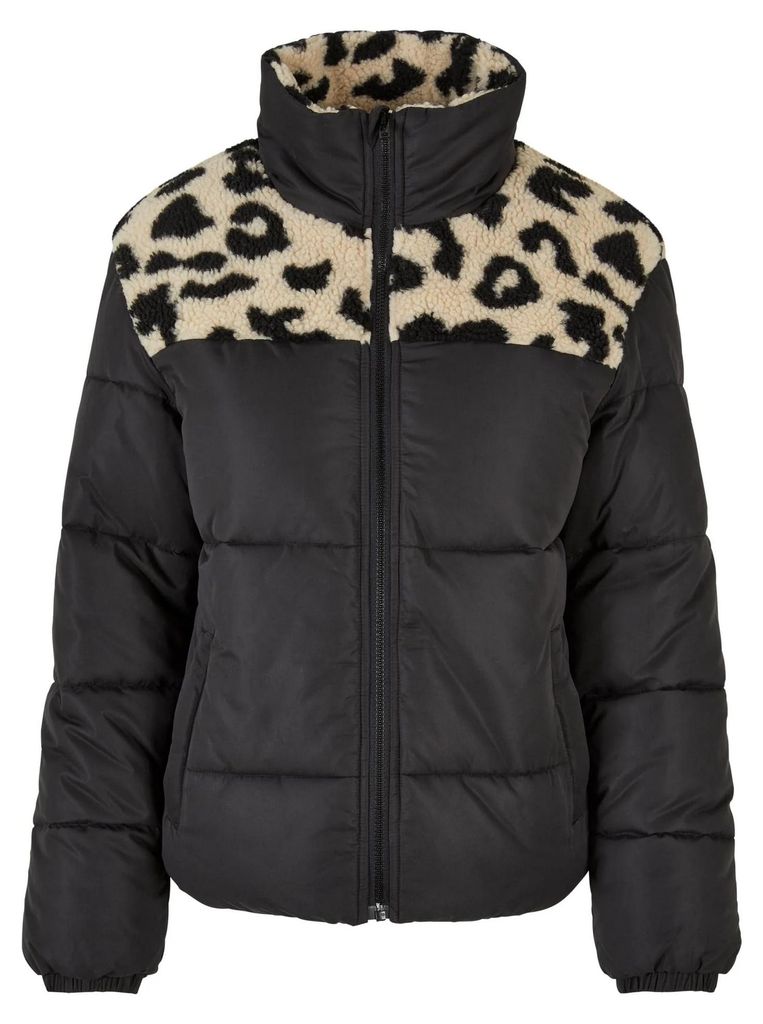 Urban Classics - Steppjacke für Damen TN1309 (M) (Schwarz/Sand)