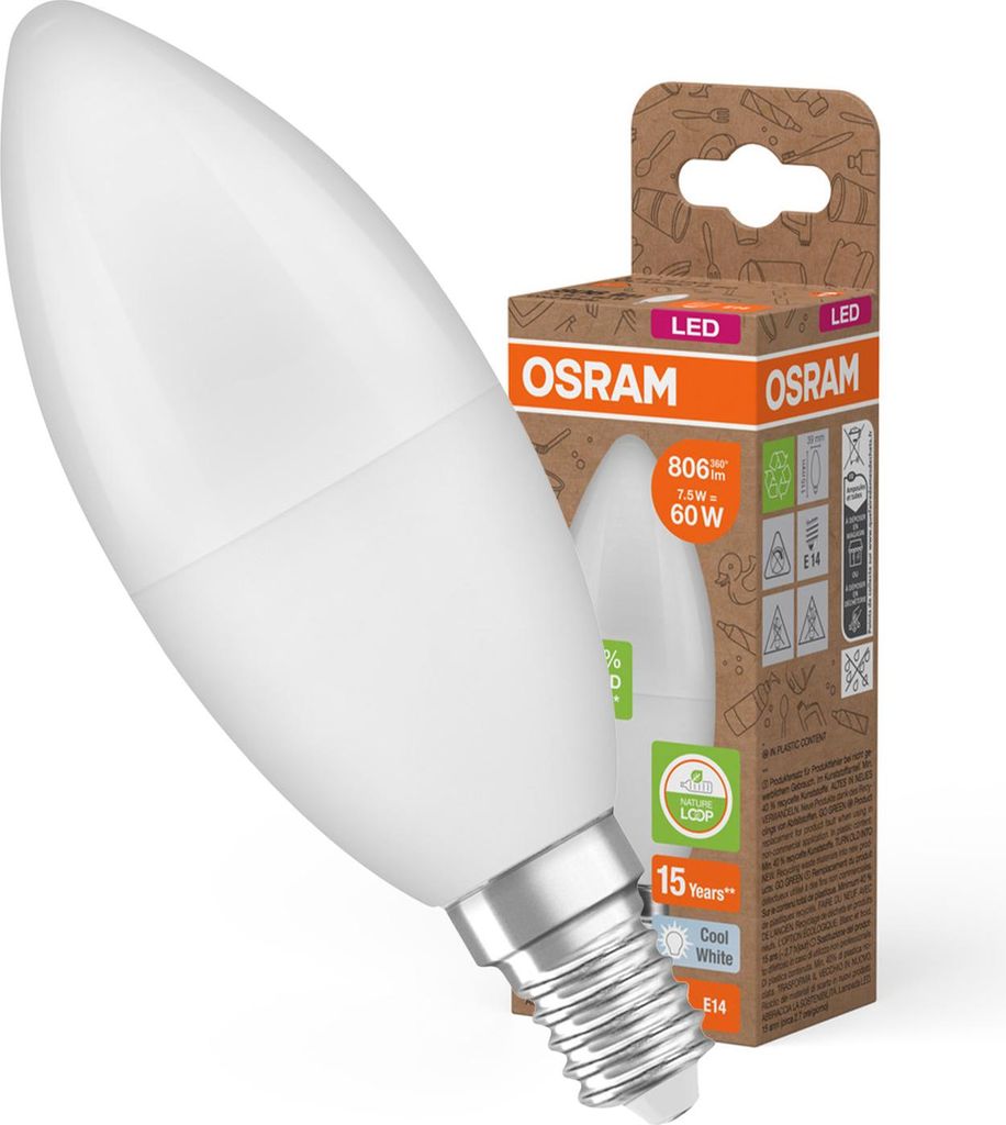 Osram 4058075832022 Lampadina LED Bianco freddo 4000 K 7,5 Immagine del prodotto 