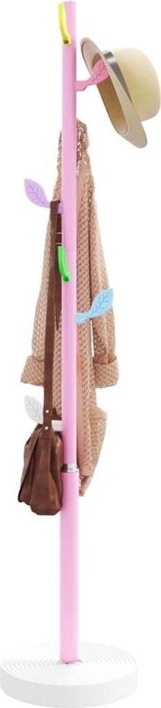 Ankonbej Garderobenständer Rosa 172 cm Pulverbeschichtetes Eisen