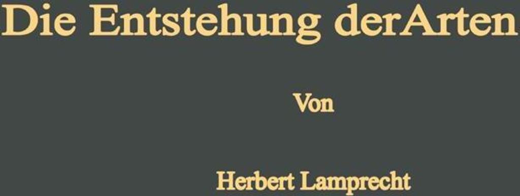 Die Entstehung der Arten und höheren Kategorien
