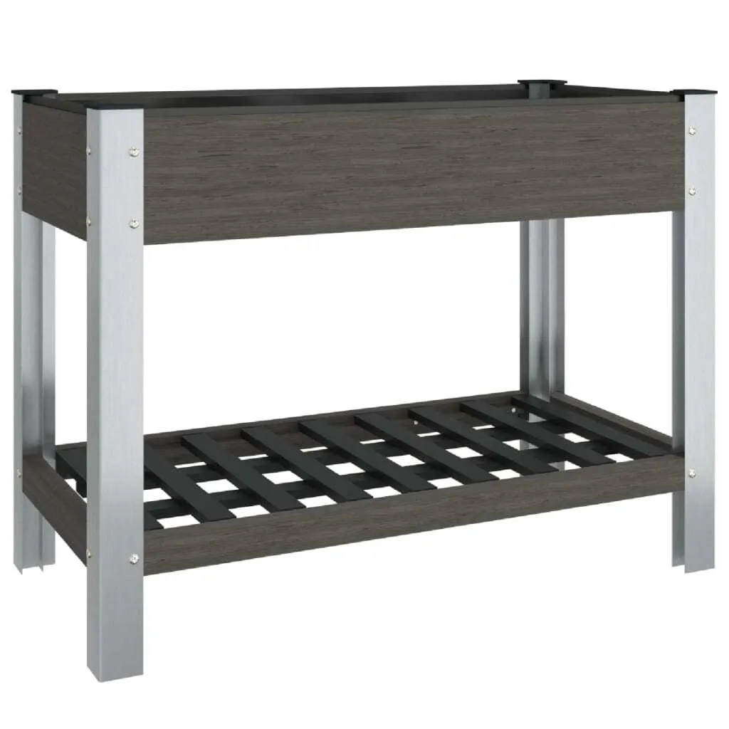 Plateau de jardin en WPC Gris 100x50x75 cm : robuste et sans entretien