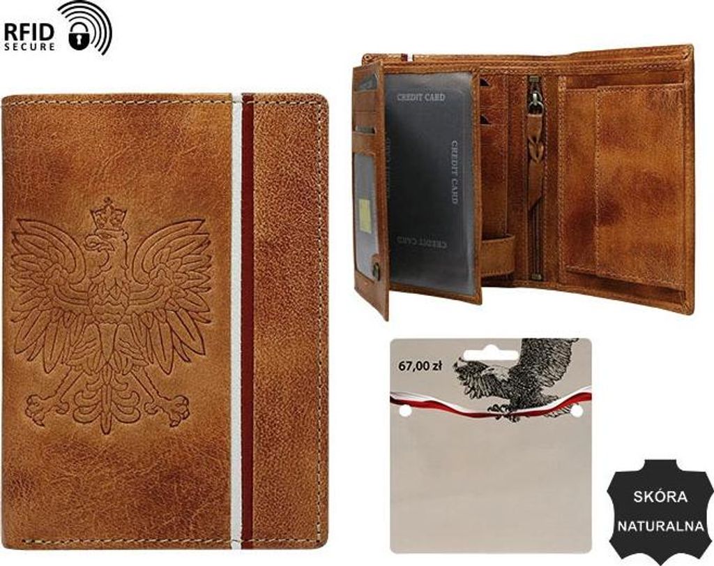 Rovicky Portemonnaie aus Leder für Männer Bogakh braun One size