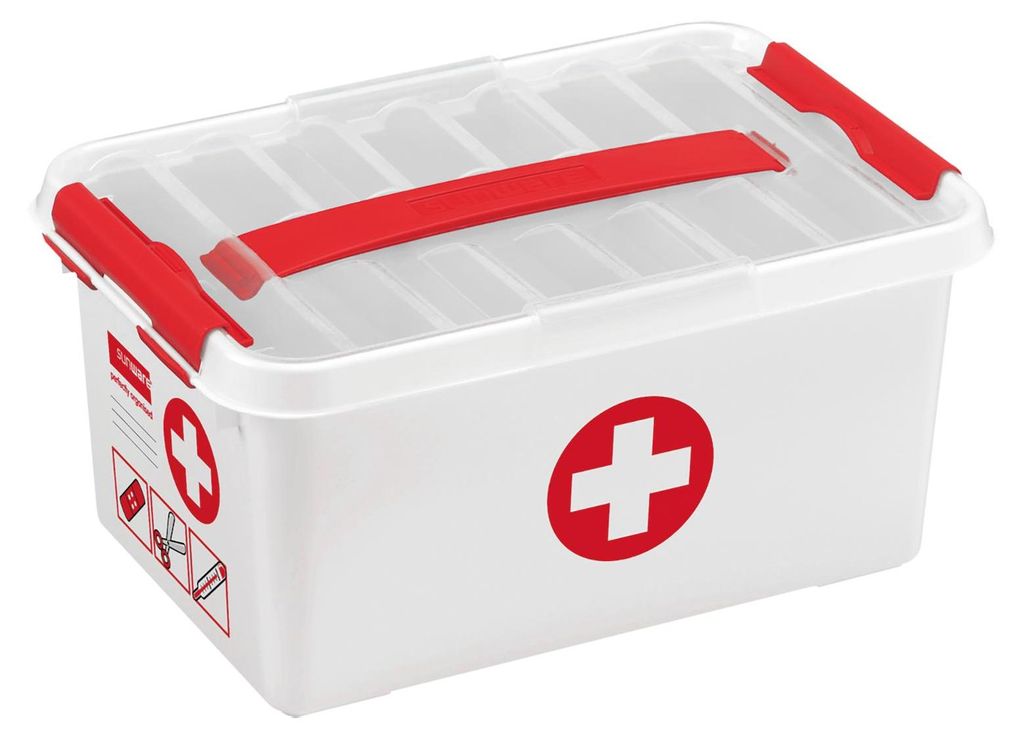 sunware H6164705 sunware the q-line Erste-Hilfe-Box weiß Immagine del prodotto 