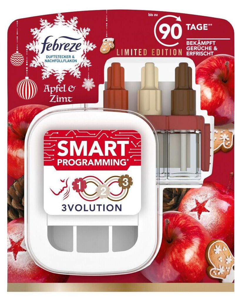 Febreze 3volution Diffuser mit Nachfüllflakon Apfel & Zimt, Produktbild 