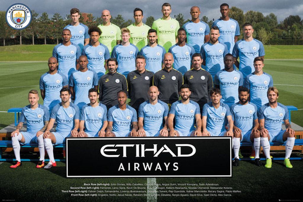 Empireposter 749949, 1 Stück(e), Sport, Manchester City, Team Photo 16/17, Rechteck, Junge/Mädchen