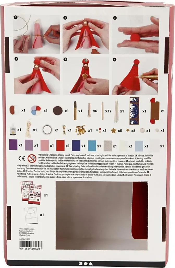 Crèche de Noël Facile à Monter : Kit de Bricolage Complet sans Colle