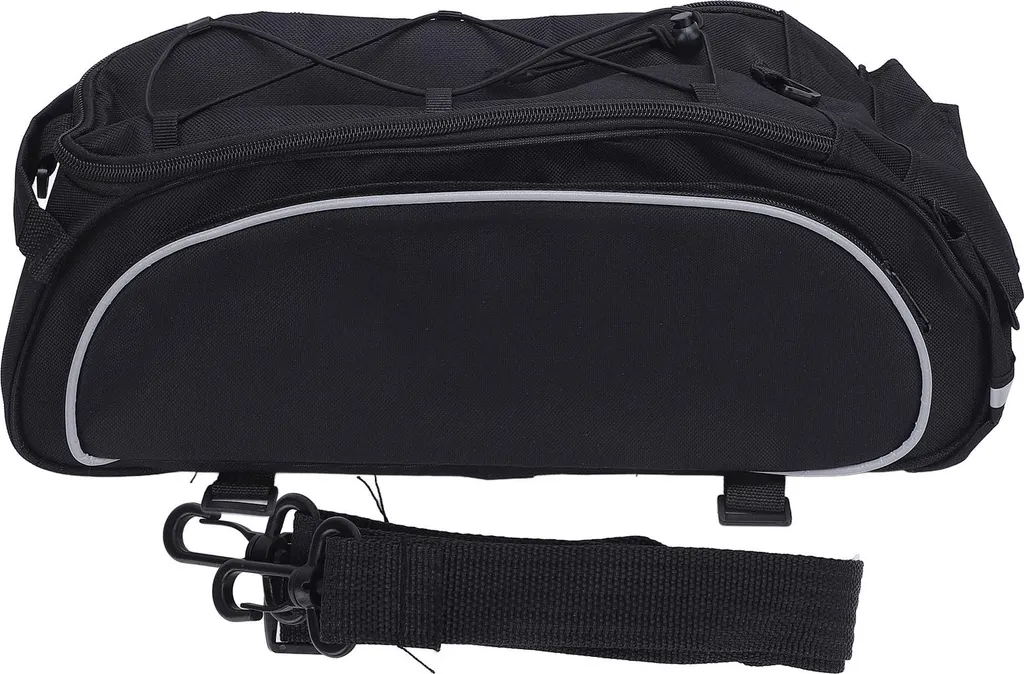 Sacoche Arrière Vélo Réfléchissante avec Double Fermeture Éclair 600D