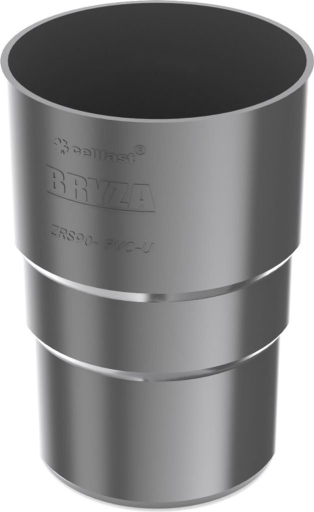 Kunststoff-Fallrohrverbinder Ø 110 mm, Anthrazit RAL 7021 Produktbild 