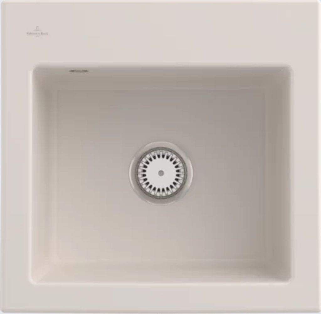 Villeroy&Boch Spülbecken, Küchenspüle Subway 50 S Crema 525x510mm, Unterschrankbreite 50cm
