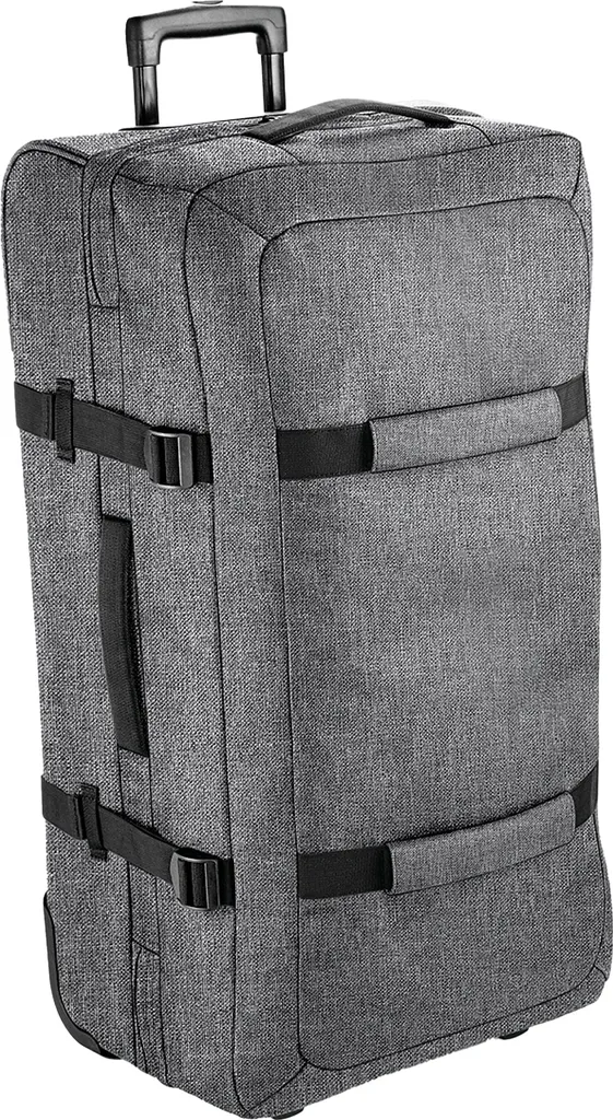 Valise Bagbase BC5525 avec roues renforcées et grand volume Gris chiné