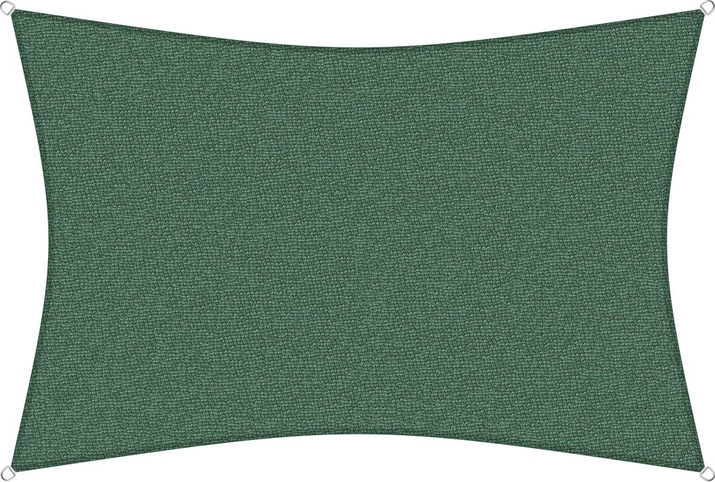 sunprotect 83245 Professional Sonnensegel, 6 x 4 m, Rechteck, wind- & wasserdurchlässig, grün