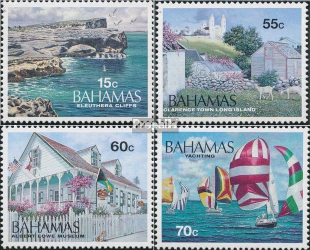 Briefmarken Bahamas 1995 Mi 871-874 (kompl.Ausg.) postfrisch Tourismus