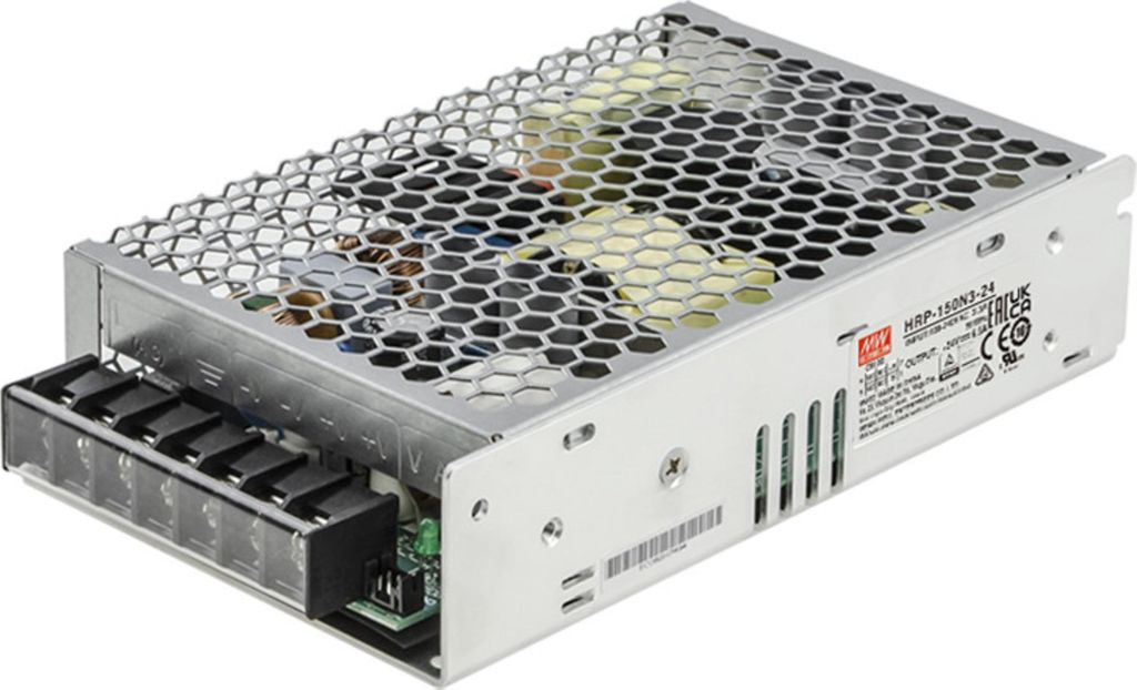 MEANWELL HRP-150N3-24 AC-DC-Industrienetzteil Geschlossen Metall 156W 24V 6,5A