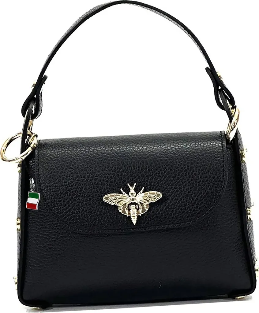 Sac bandoulière cuir Florence noir D2OTF817S - Finition cuir haut de gamme