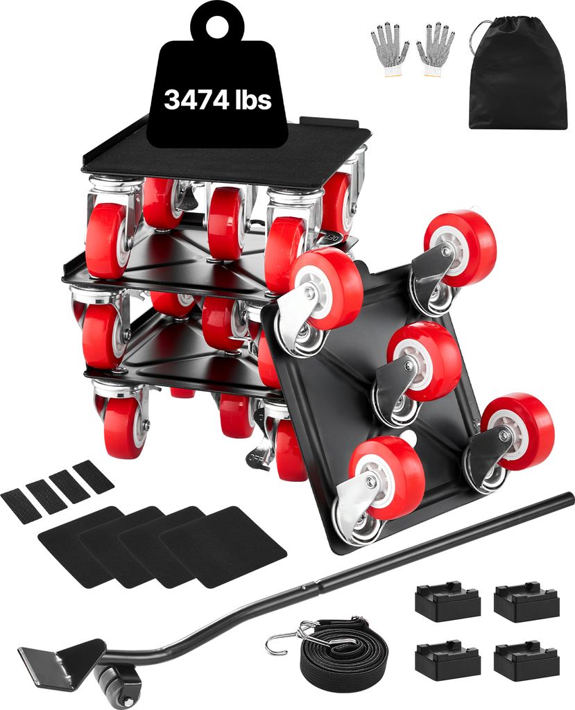 VEVOR vozík na nábytek, 175x160x70mm, max. nosnost 1575 kg, Obrázek produktu 