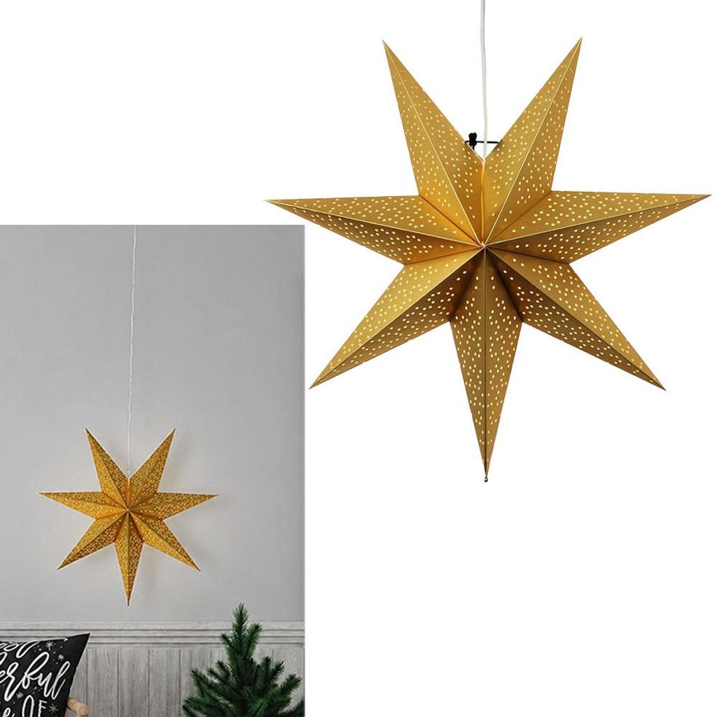 EGLO Dot, decoratieve lichtfiguur, goud, papier, sfeervol, Productafbeelding 