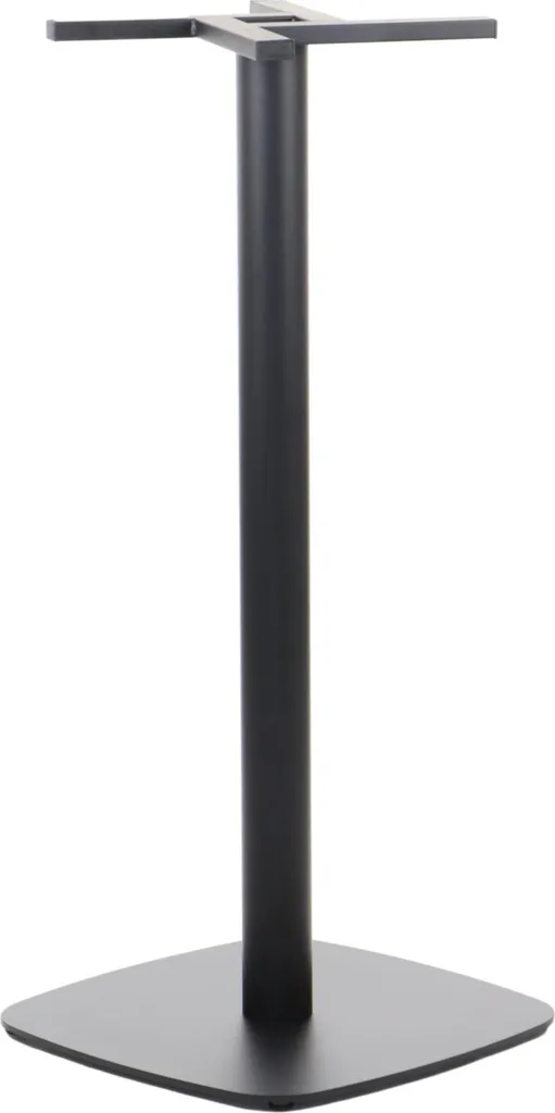 Piètement de table stable en acier noir 49,8x49,8 cm haute densité