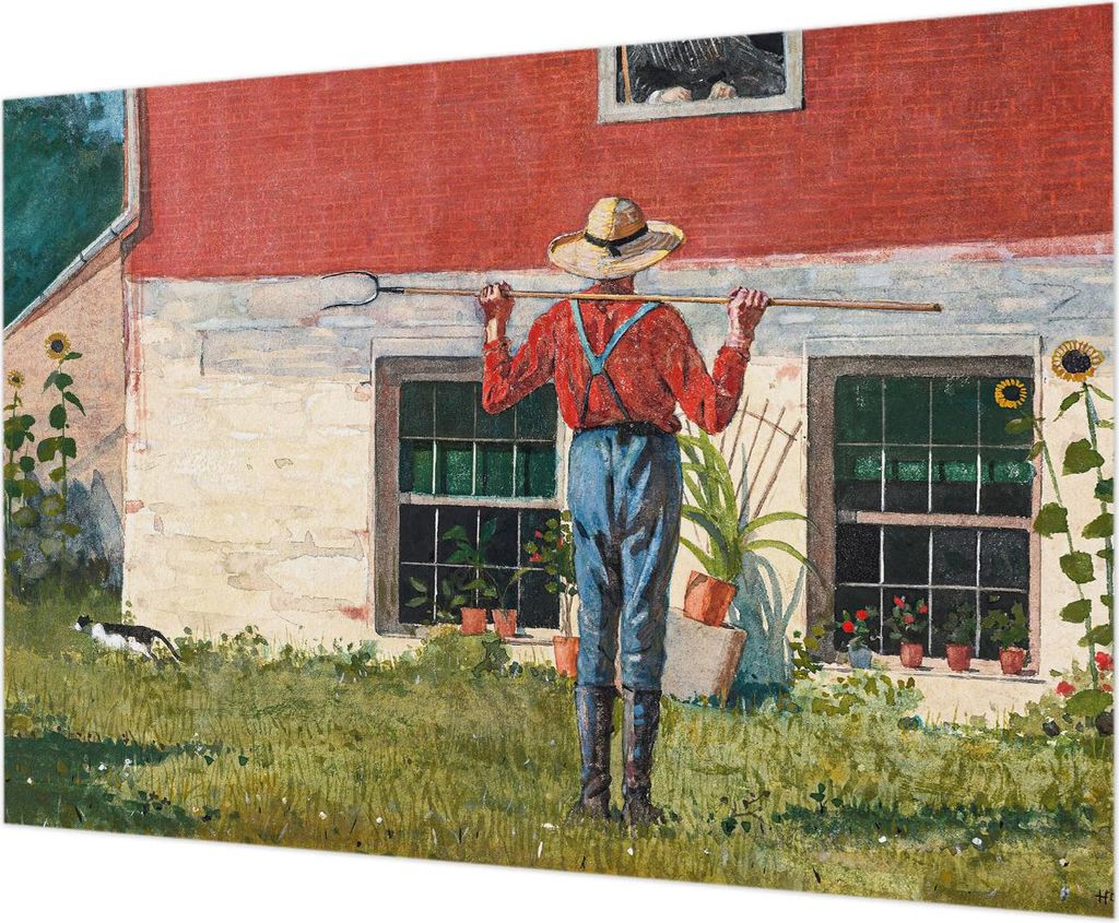 Wandtapete - Dekorative Tapete für Wohnzimmer - Tapetenfolie für Wanddekoration - 208x146 cm - Dorfszene