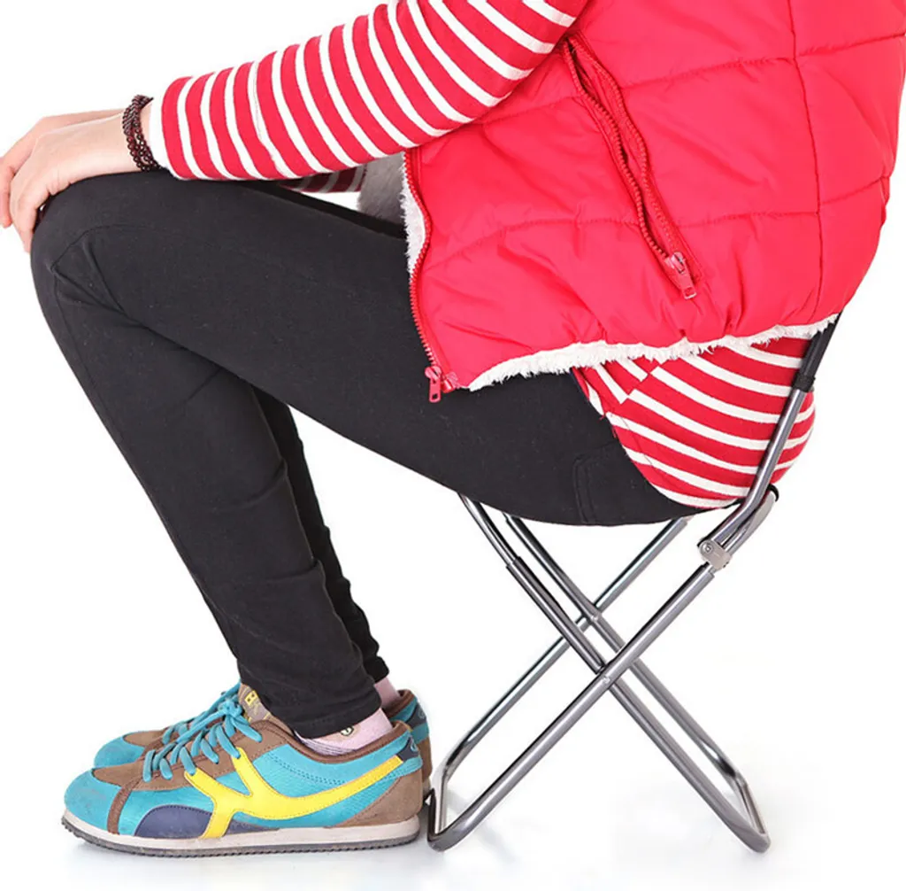 Tabouret extérieur en aluminium résistant avec assise confortable - 4