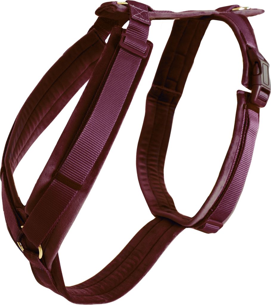 Kentucky Dogwear Hundegeschirr Aktiv Velvet Samt Bordeaux M (30-48cm)