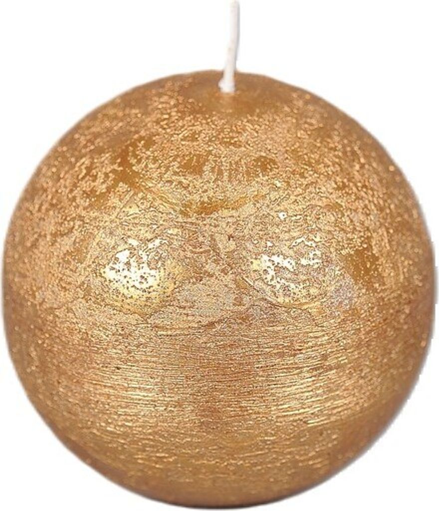 Rasteli Luz Your Senses Metallkerze Kugelkerze Gold D 10 cm pro 2 Stück