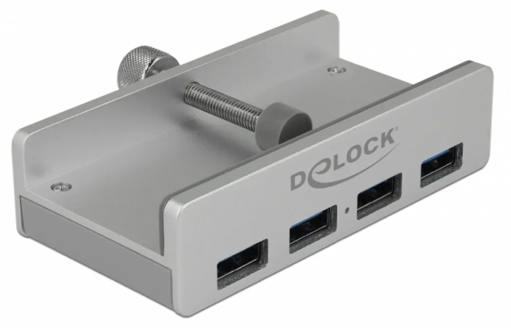 Hub USB 3.0 Delock 4 Ports Type-A avec Vis de Fixation Latérale 63925