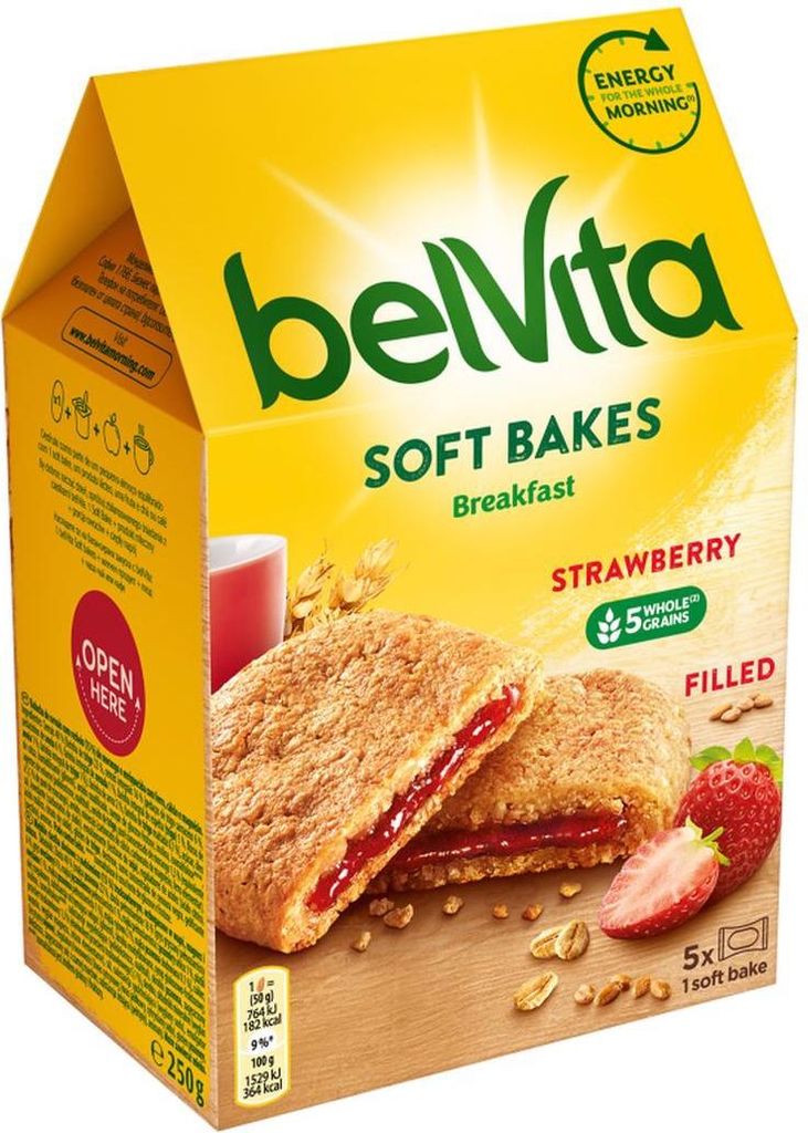 Ciastka Belvita Miękkie Truskawkowe 250 g Zdjęcie produktu 