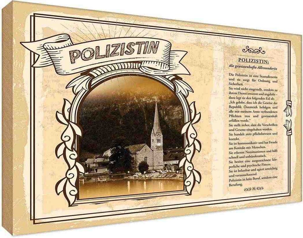 vianmo Holzschild 20x30 cm Polizist Beruf Arbeit