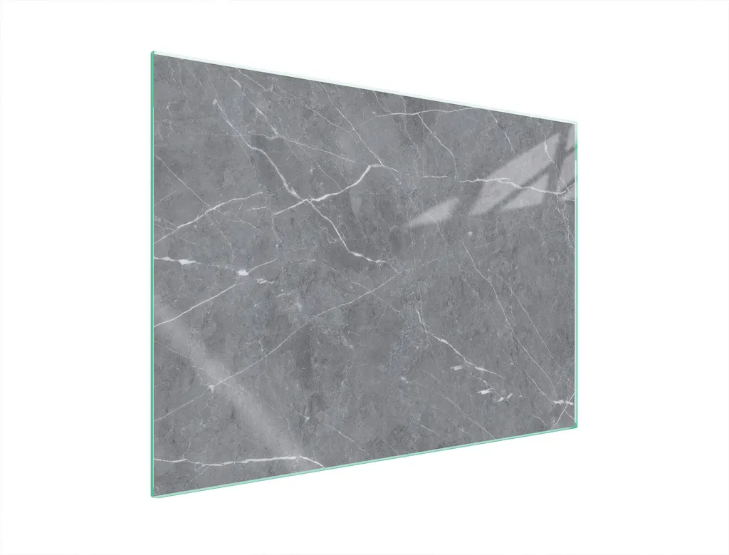 Copripiano Cottura in Vetro 70x52 Effetto Marmo Carrara