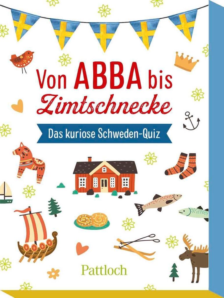 Pattloch Quizspiel Von ABBA bis Zimtschnecke, 7,3 x 10,3 cm, 51 Frage-Karten