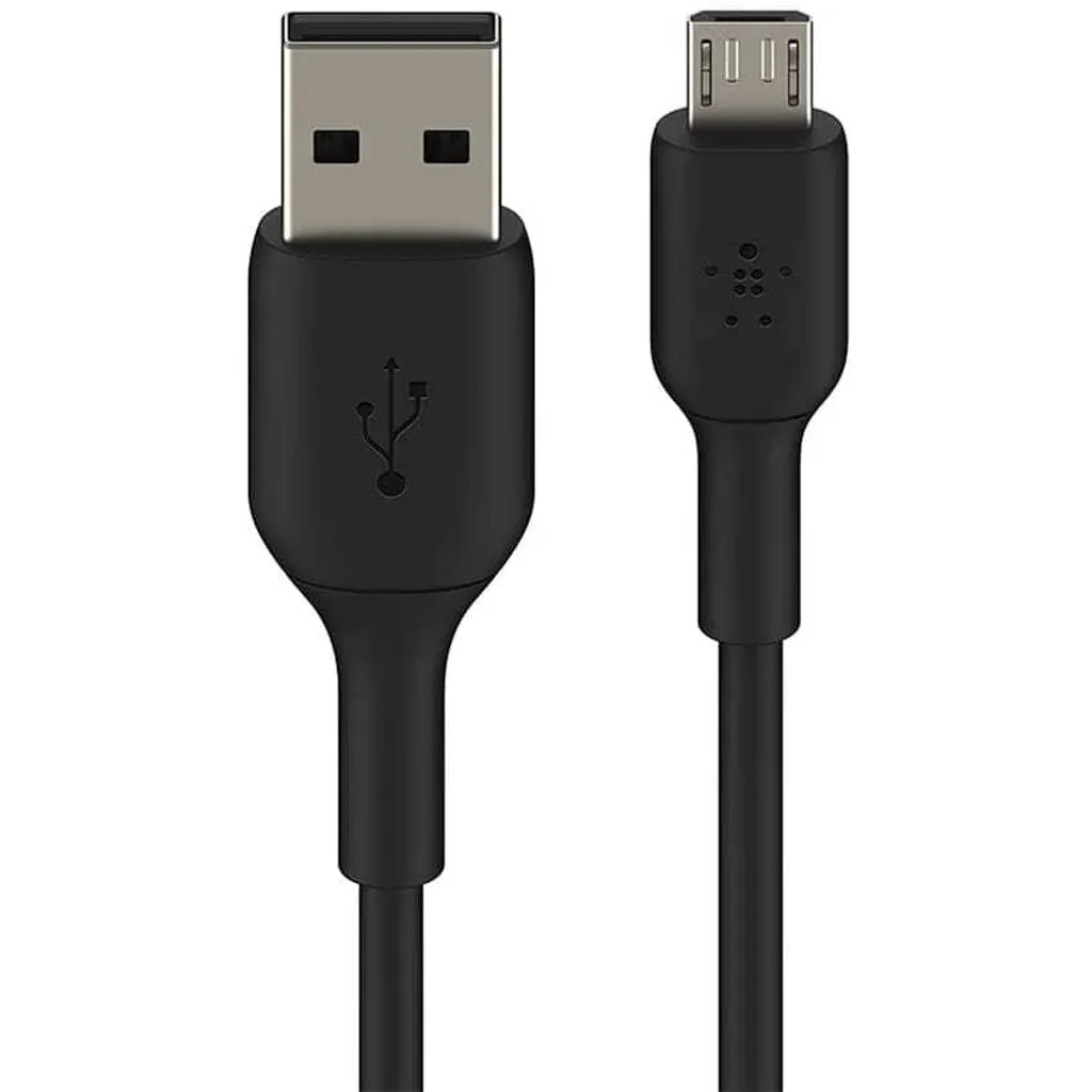 Cordon USB vers Micro-USB type B Belkin 1 mètre noir pour synchronisation