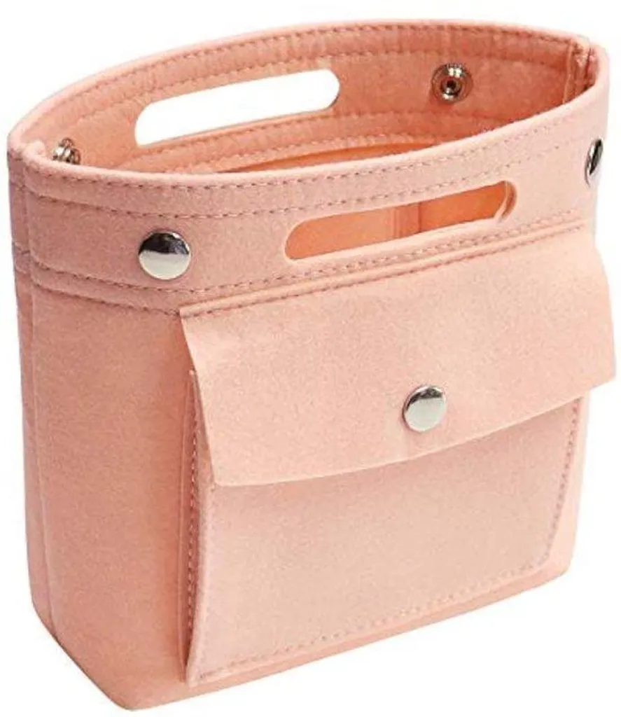 Pochette de rangement rose pour sac à main - Idéal voyage et quotidien
