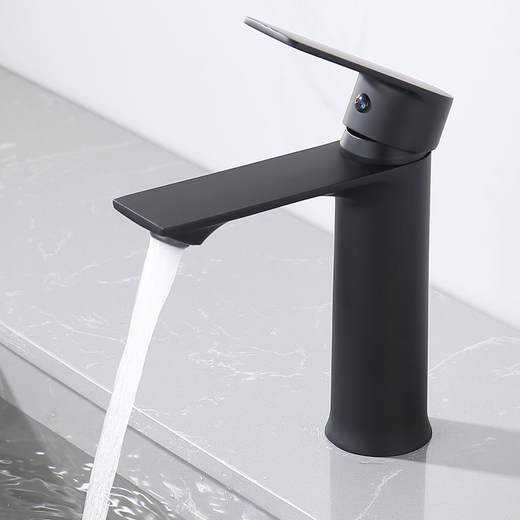 HOMELIVE Waschtischarmatur mit Schlauch Badezimmer Wasserhahn Schwarz Waschtischarmaturen Duscharmaturen Waschtisch Mischbatterie Polieren Edelstahl