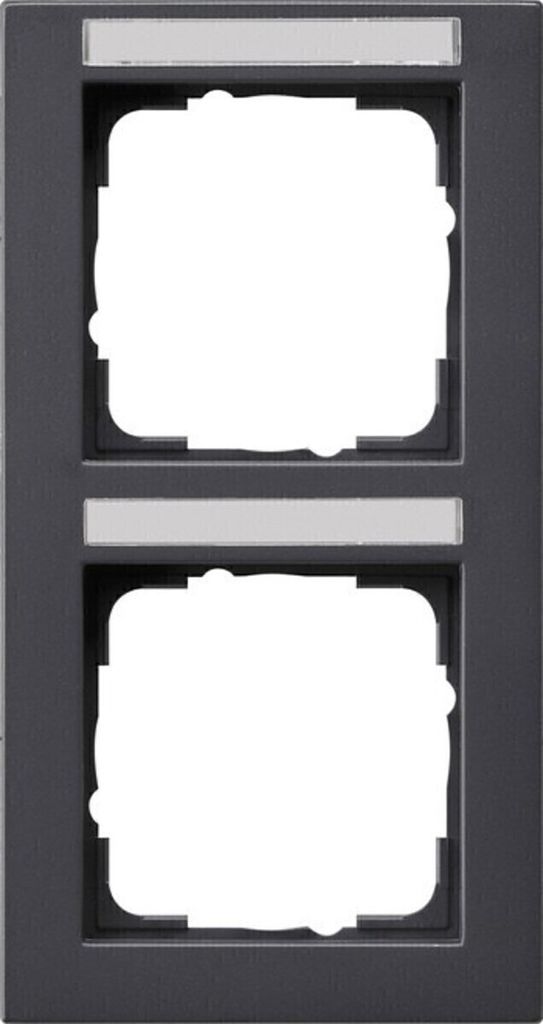 Gira Abdeckrahmen 2f. anth senkrecht,bruchsi. 110223