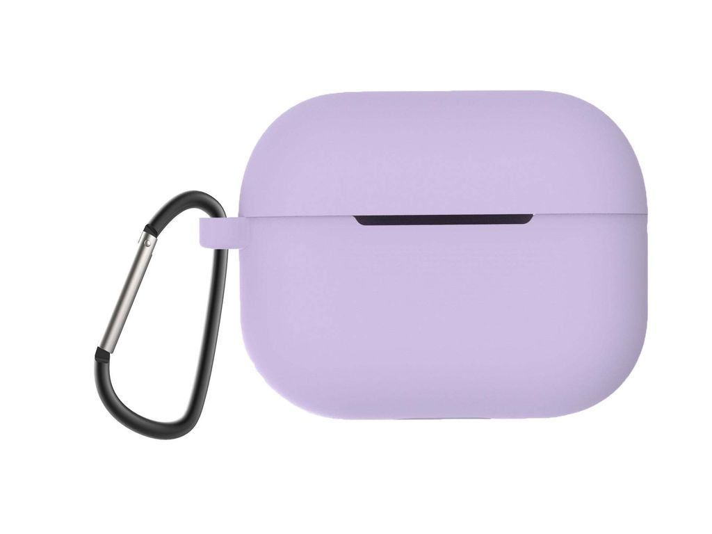 AirPods Pro 1, 2 Schutzhülle mit Karabiner-Haken – Lila