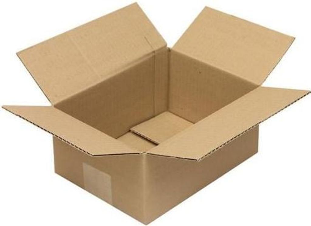 Faltkarton 1-wellig Höhenrillung Maße 220x160x100mm A5 Qualität 1.20 B braun