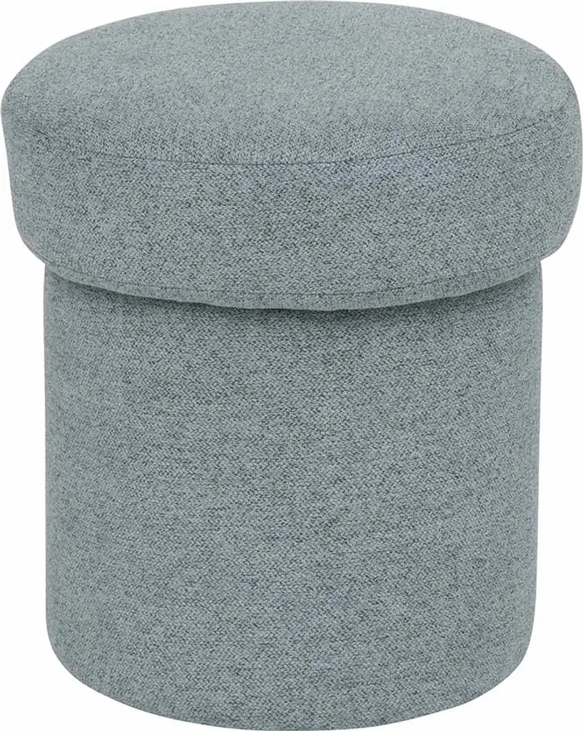 Pouf Nélie Green Eazy Living : Design compact 37 cm et tissu premium