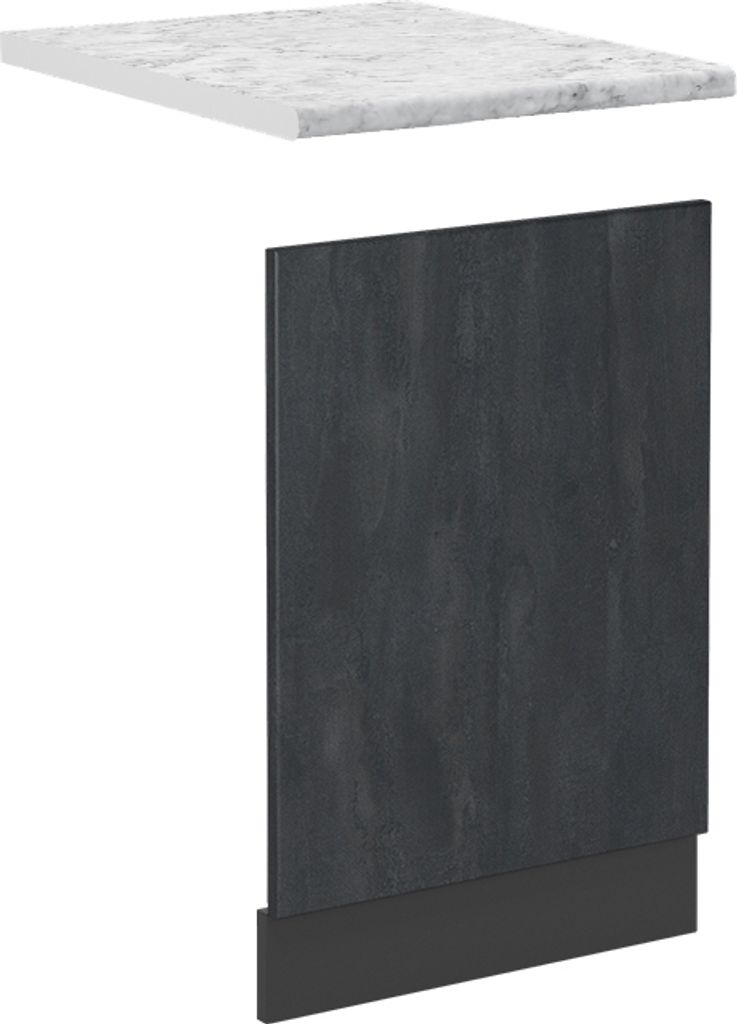 Frontblende Vicco R-Line Schwarz Beton 45 cm AP Marmor, Model 47043