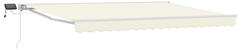 Manueller Markisenrahmen mit LEDs Creme 5 x 3 m