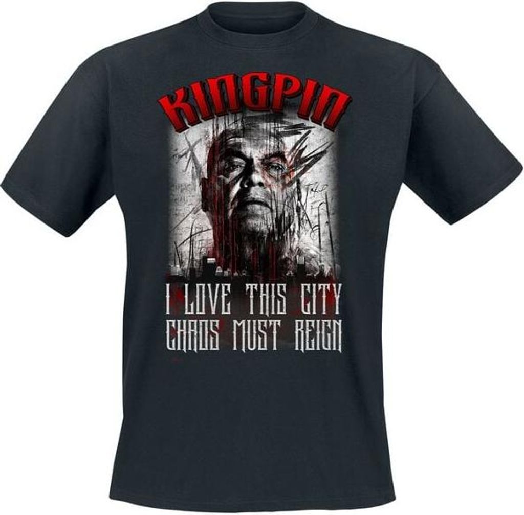 Daredevil T-Shirt Herren Kingpin schwarz XL