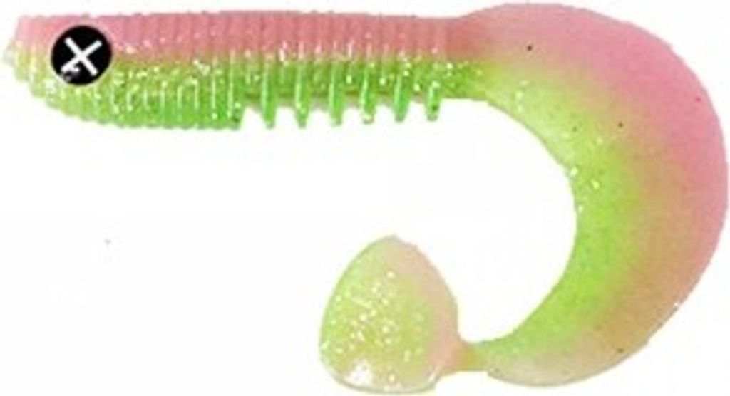 Monkey Lures 10cm Curly Lui Jig - 5 Gummifische, Monkey Lures Farbe:Electric Monkey