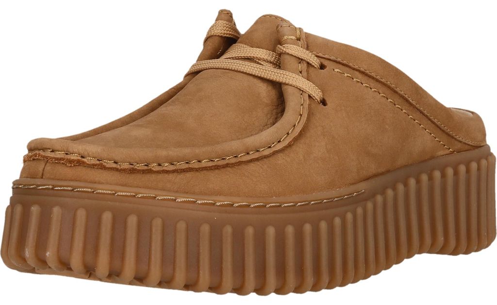 CLARKS Slipper Torhill Mule mit komfortablem Fußbett 5246 Light Tan Nubuck 38