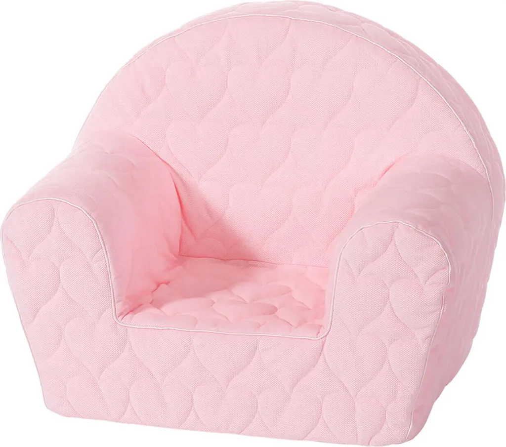 Fauteuil pour enfants stable et lavable rose modèle Cosy Heart