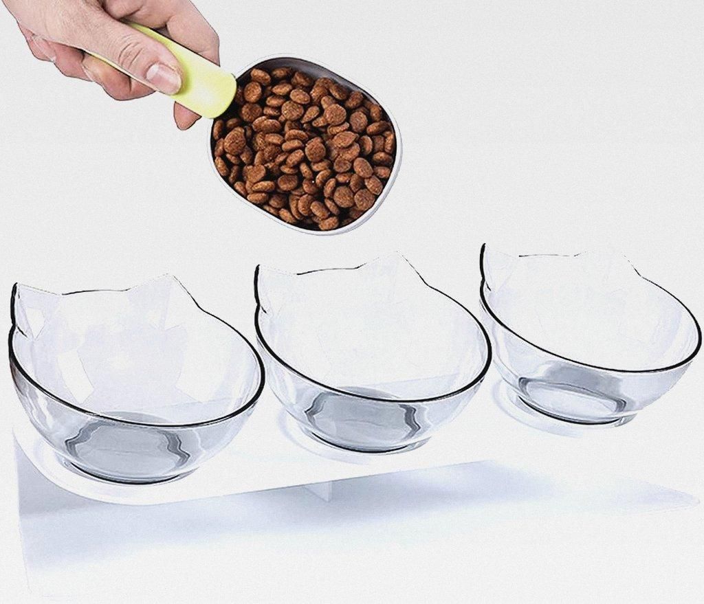 Katzennapf 3er Set, Katzennapf Erhöht, Futternapf Katze Erhöht 3er Set, Fressnapf Katze Erhöht, Katzen Napf